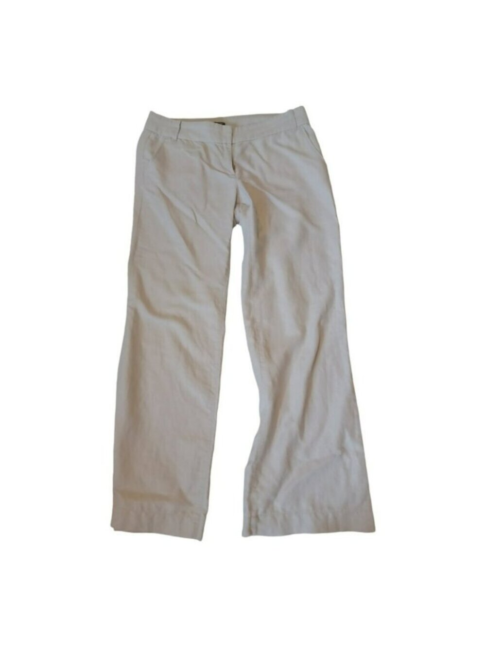 J crew linen cotton wide leg pants 8 City fit